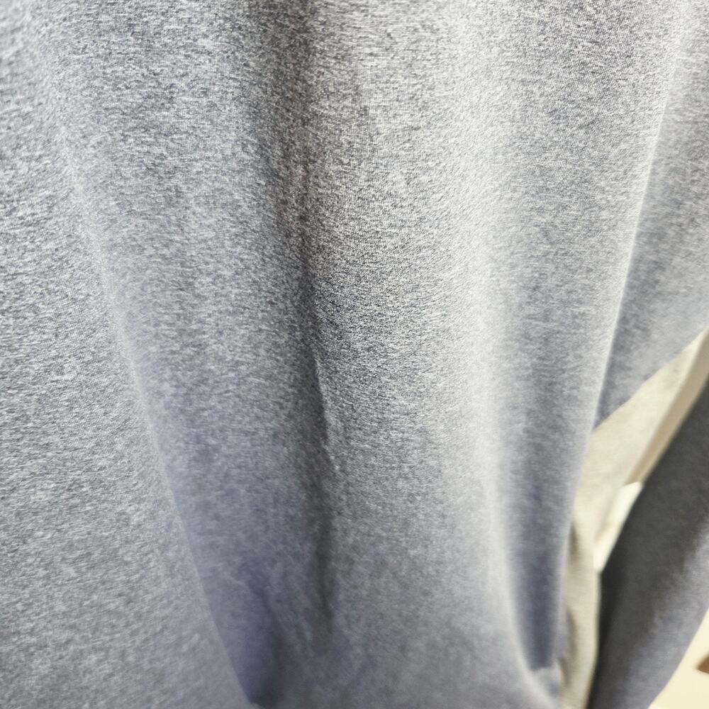 Mizuno Pullover Mens 2XL Gray Performance 1/4 Zip Long Sleeve Training Top - Picture 6 of 13